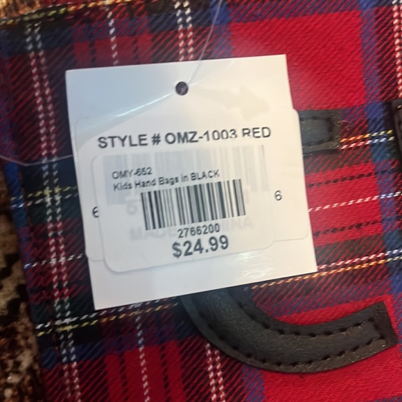 Plaid red bag chic - Picture 2 of 3
